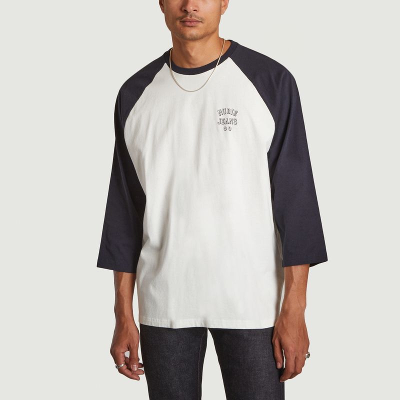 T-Shirt mit 3/4-Ärmeln und Joey-Siegel - Nudie Jeans