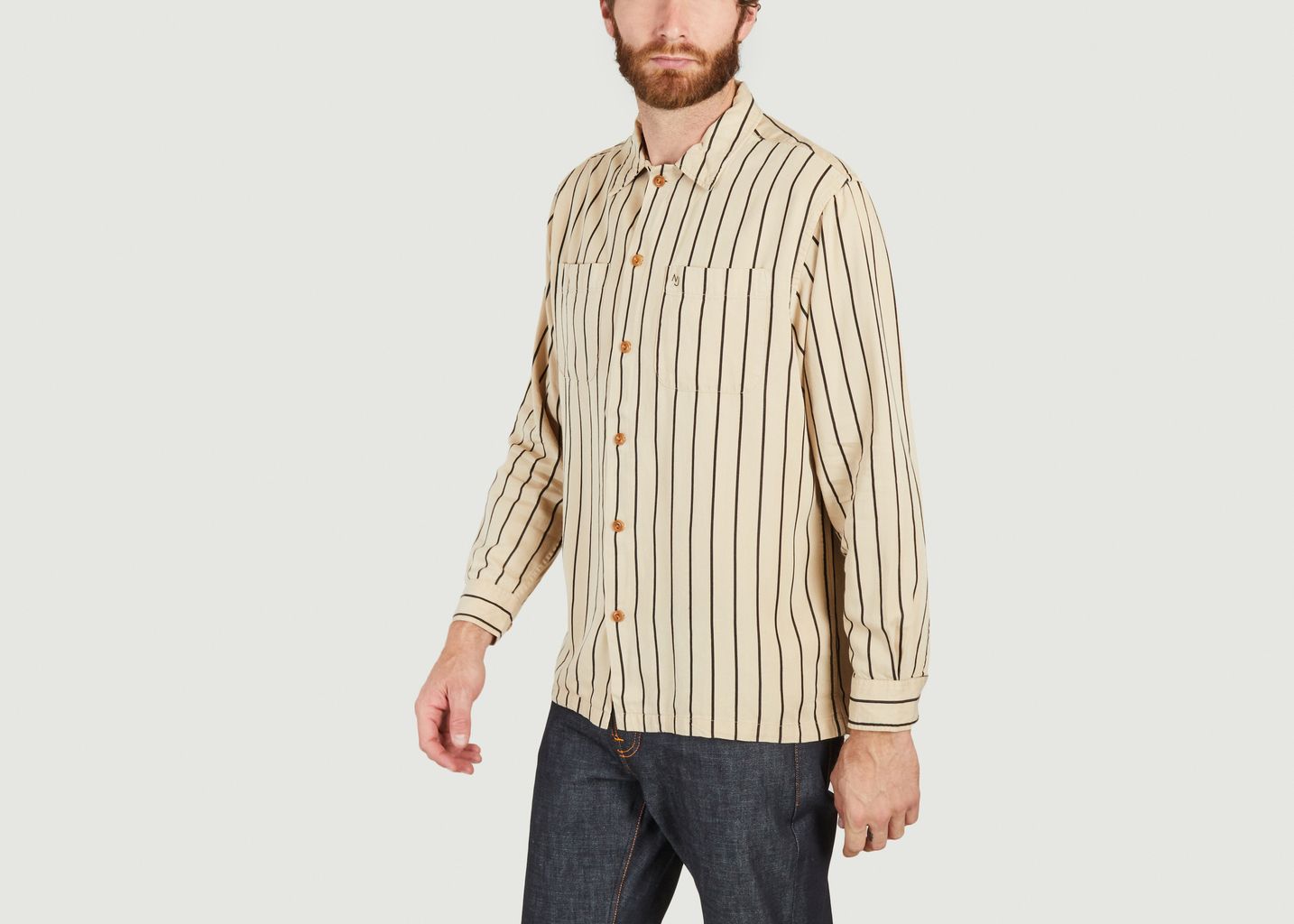  Vincent striped shirt  - Nudie Jeans