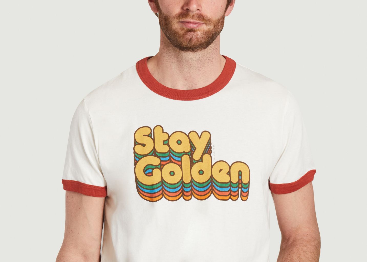 T-shirt Ricky Stay Golden - Nudie Jeans