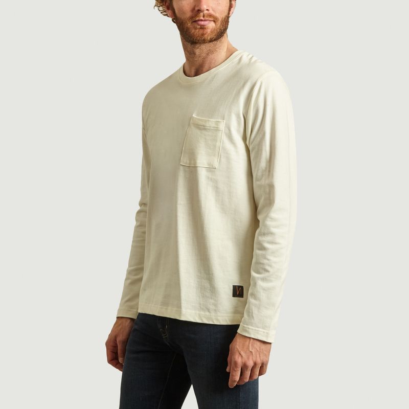 T-shirt manches longues en coton bio Rudi - Nudie Jeans