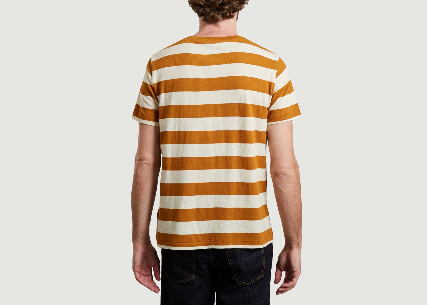 T-shirt rayé Roy avec patch siglé - Nudie Jeans