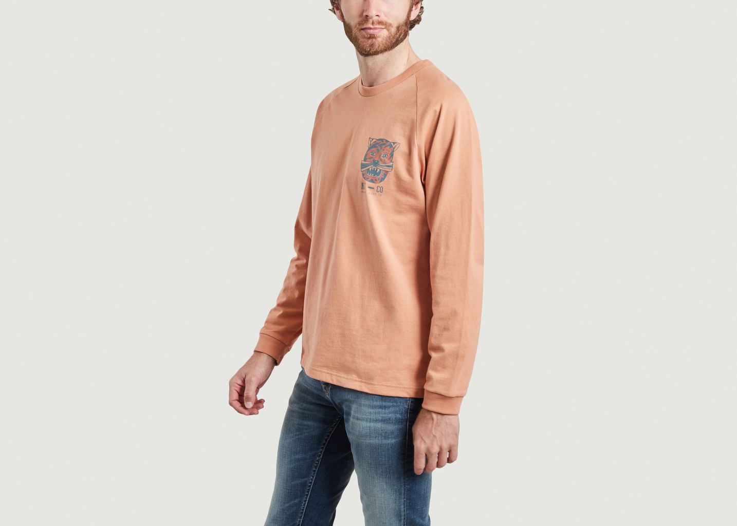 T-shirt manches longues imprimé Bodie Misfit Creature - Nudie Jeans