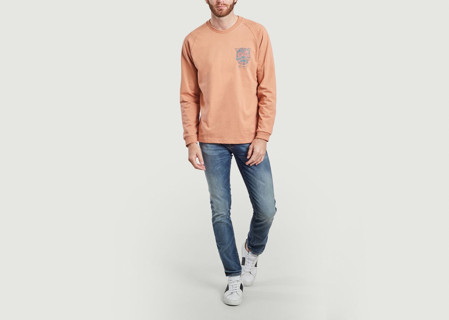 T-shirt manches longues imprimé Bodie Misfit Creature - Nudie Jeans