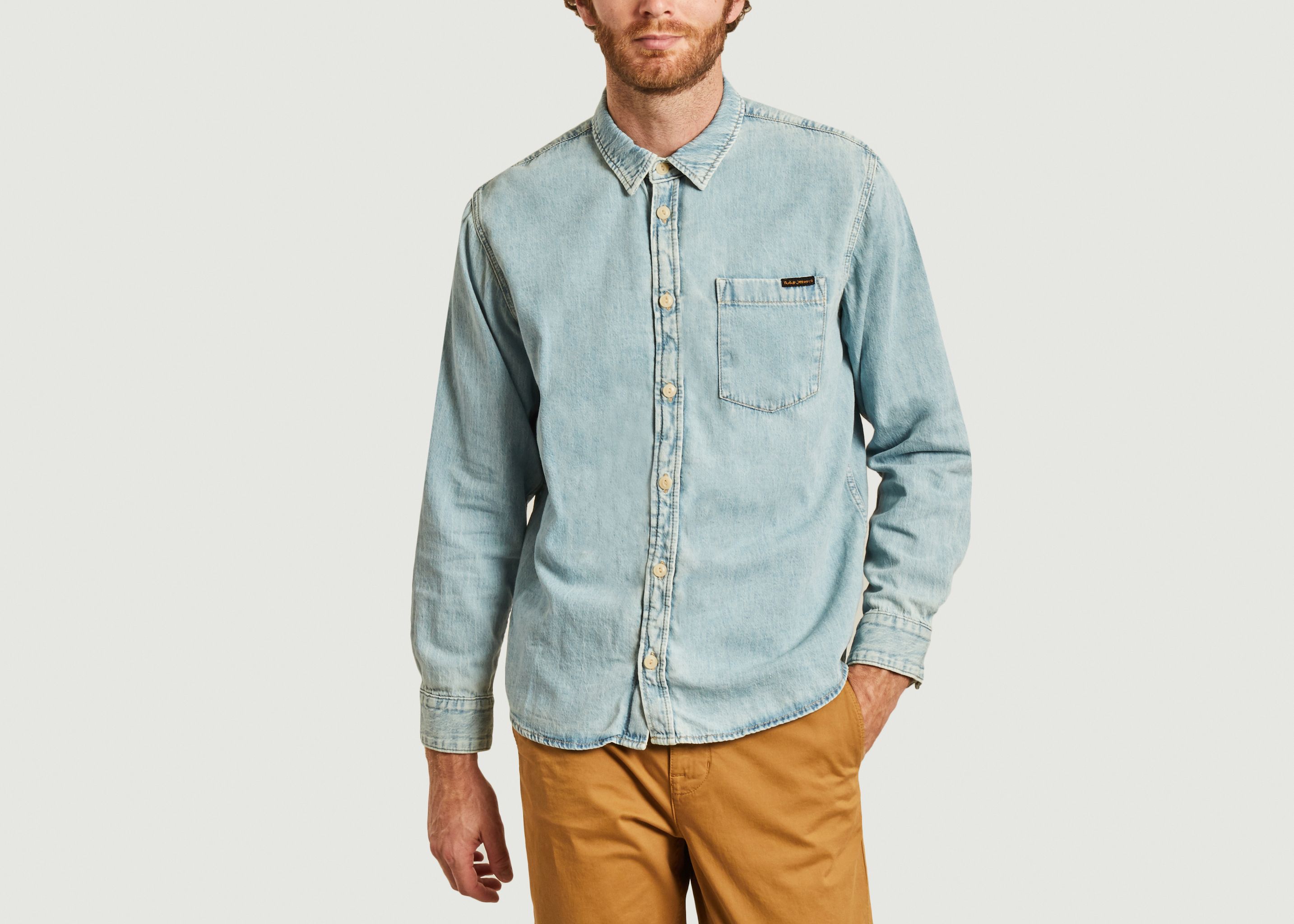 blue colour jeans shirt