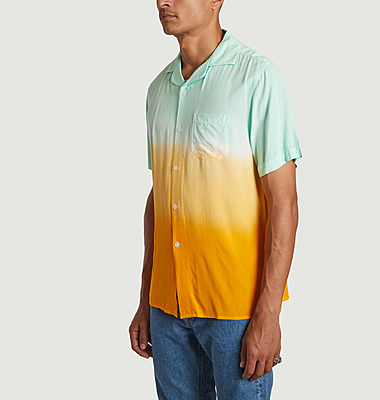 Chemise manches courtes en dégradé de couleur