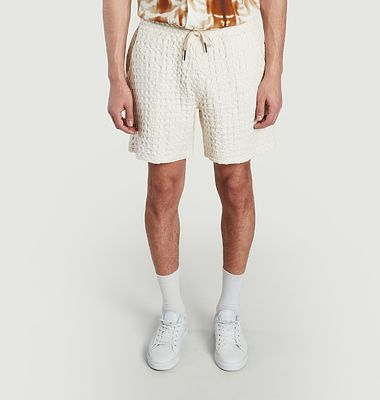 Cotton embossed shorts Porto