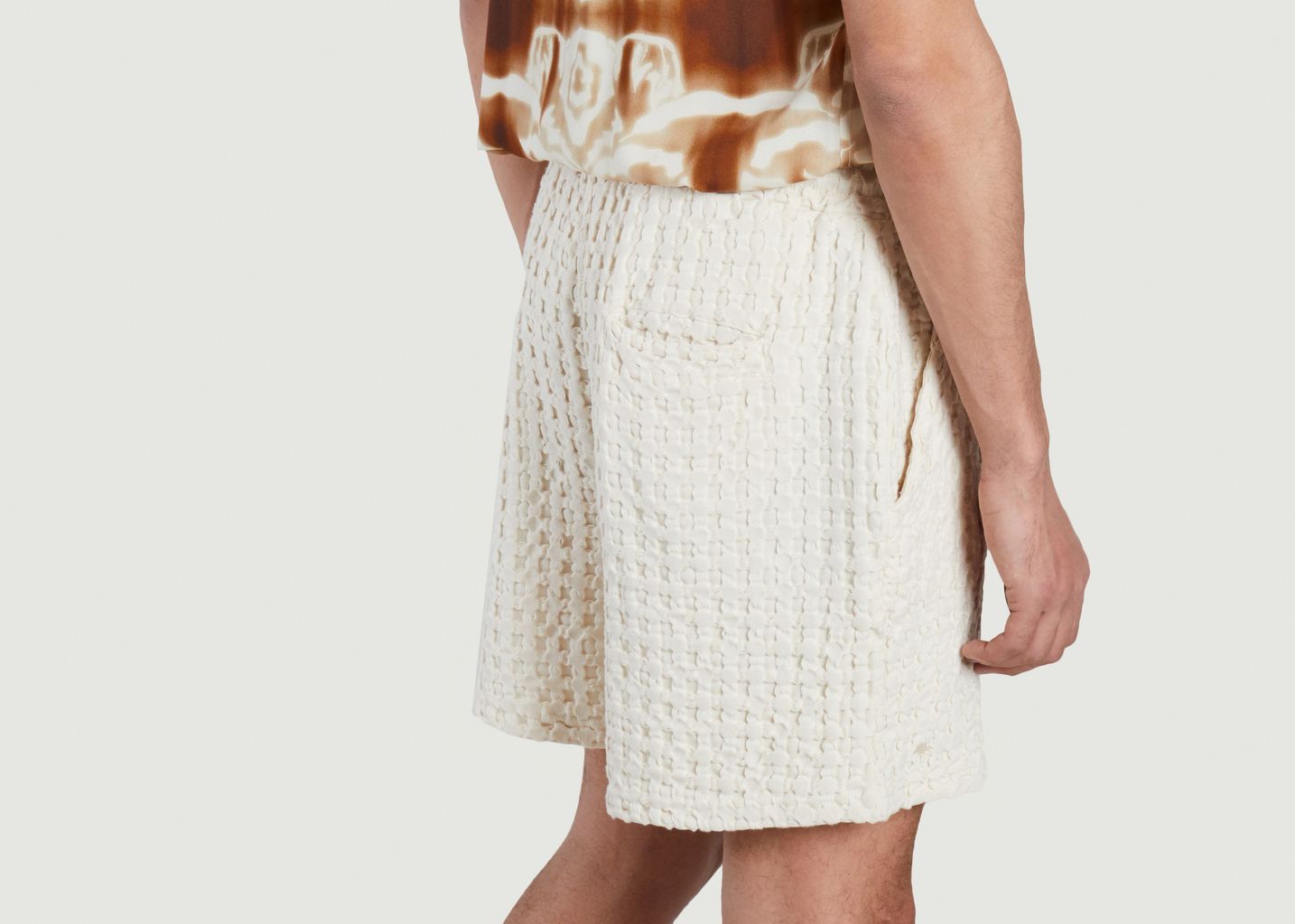 Cotton embossed shorts Porto - OAS company