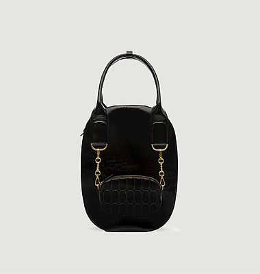Roomy Patent Leather Tote