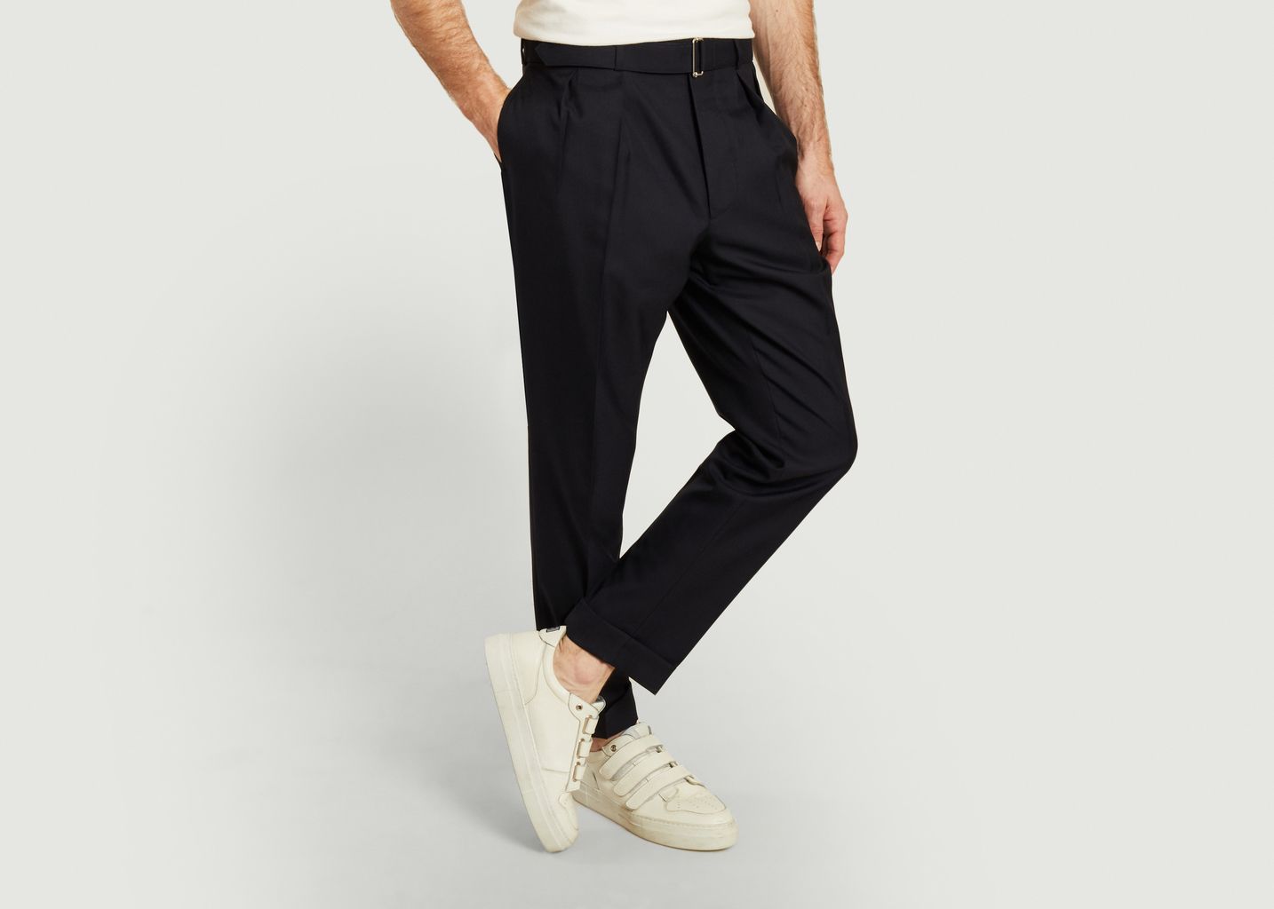 Pantalon Pierre Flanelle Bleu Marine - Officine Générale