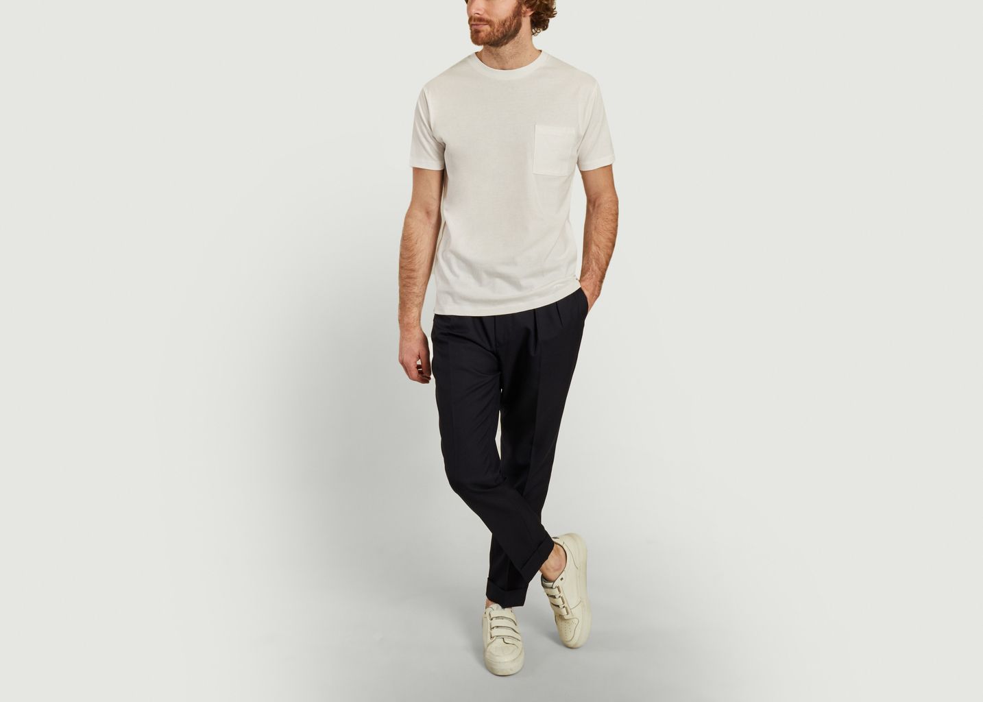 Pantalon Pierre Flanelle Bleu Marine - Officine Générale
