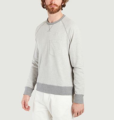 Sweatshirt bicolore en coton Chris