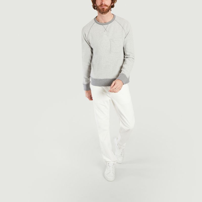 Sweatshirt bicolore en coton Chris - Officine Générale