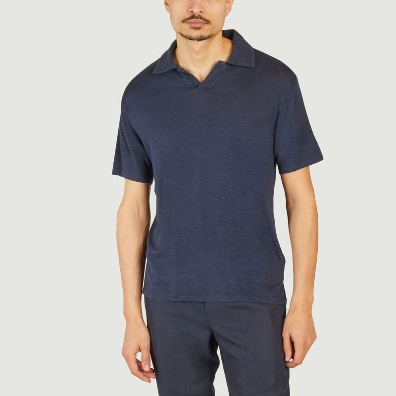 Simon linen polo shirt - Officine Générale