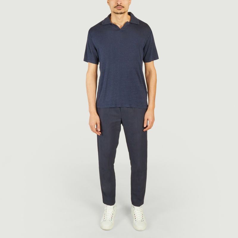 Simon linen polo shirt - Officine Générale