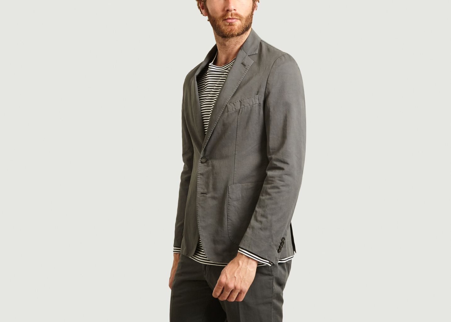 Veste de costume en coton et lin 375 - Officine Générale