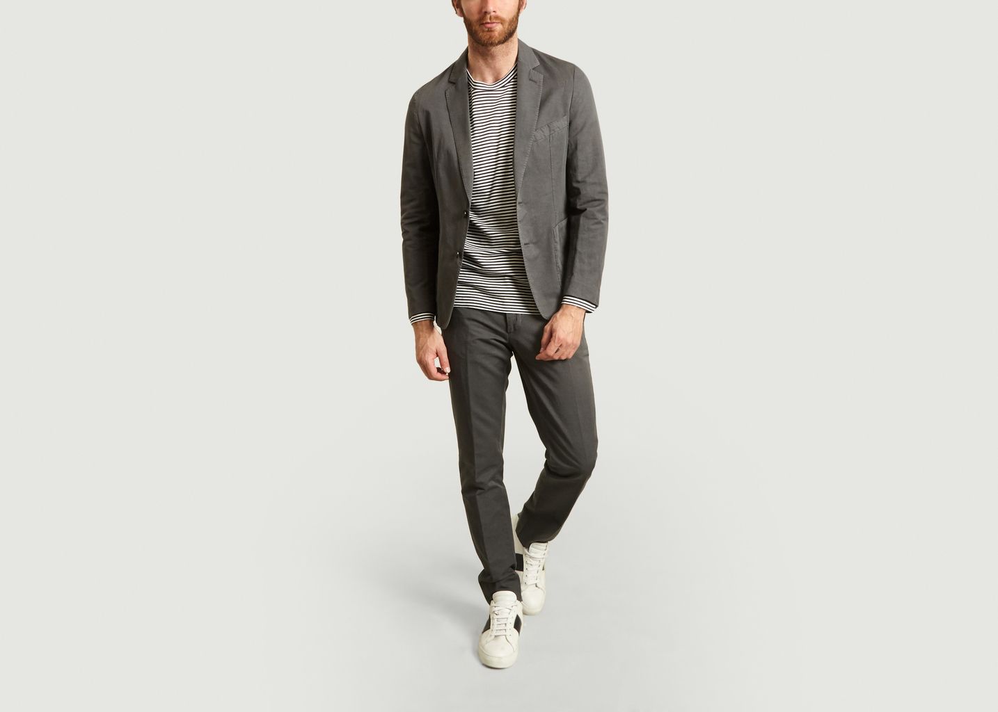 Veste de costume en coton et lin 375 - Officine Générale
