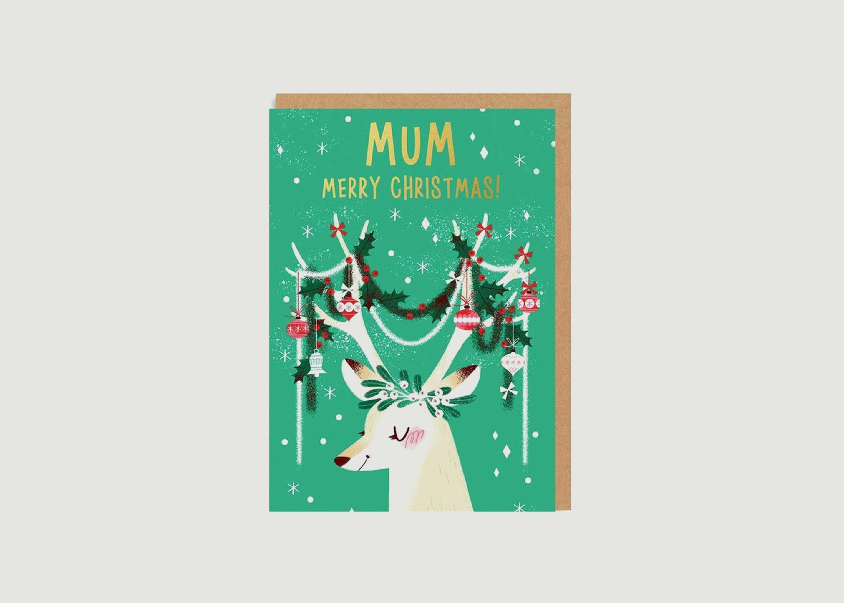 Festive Antlers Card - OHH DEER