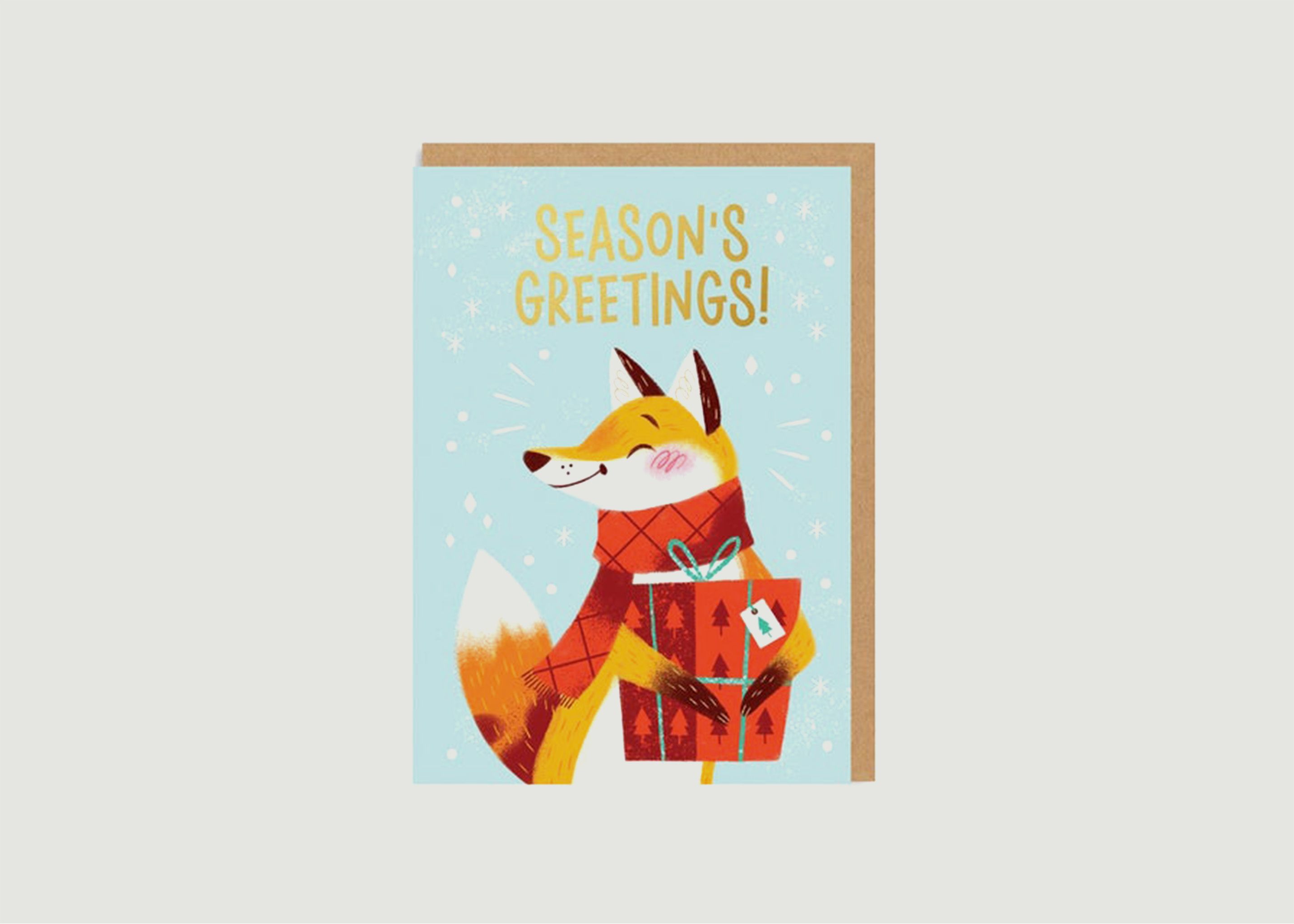 Season's Greetings Fox card - OHH DEER