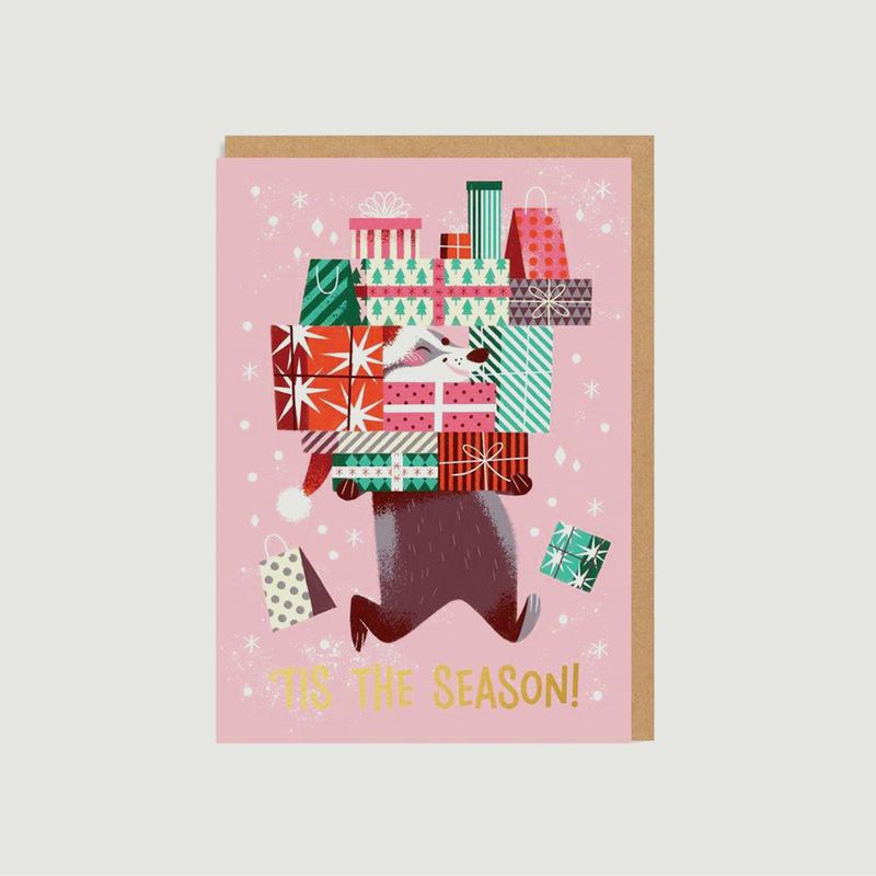 Tis The Season Badger Card - OHH DEER
