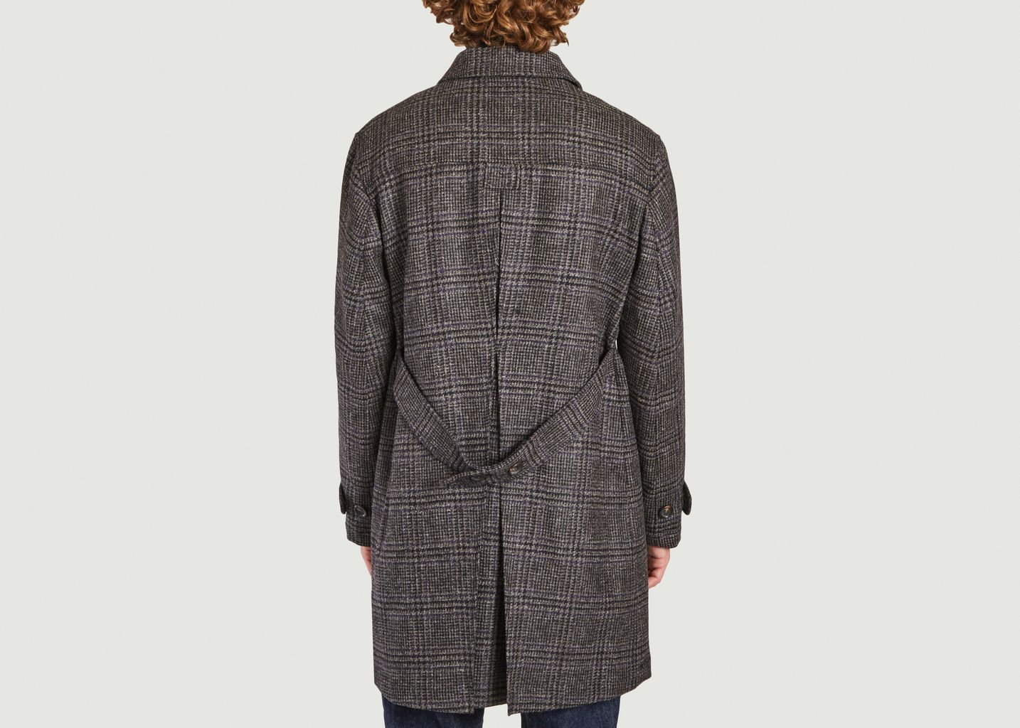 Manteau à carreaux en laine Grandpa - Oliver Spencer
