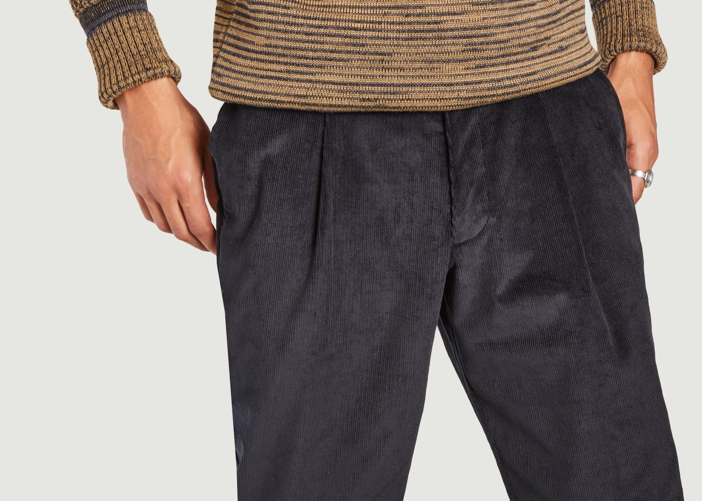 Penton Cord Pleated Pants - Oliver Spencer