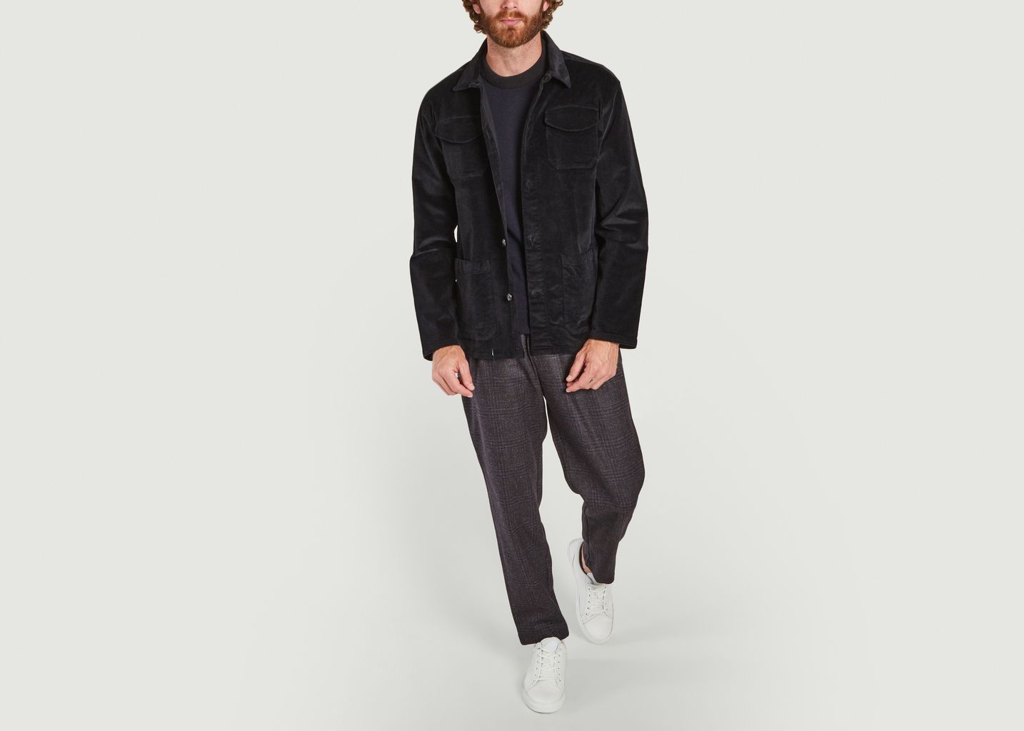 Veste boutonnée en velours côtelé Hockney - Oliver Spencer