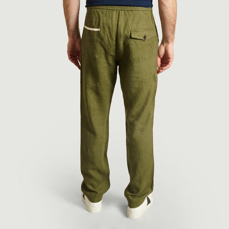 Pantalon Drawstring en Lin - Oliver Spencer