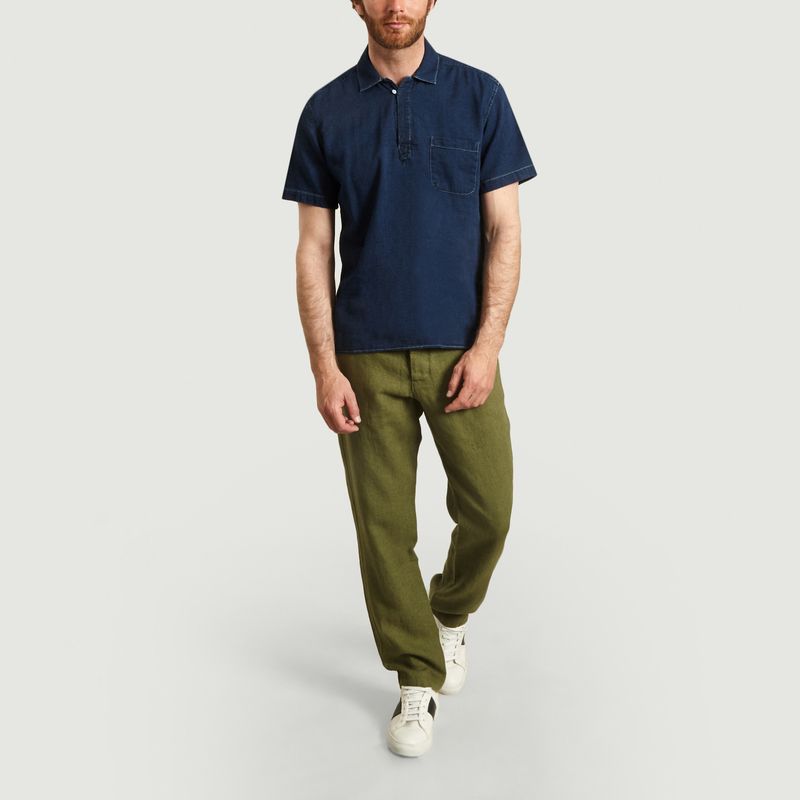 Pantalon Drawstring en Lin - Oliver Spencer
