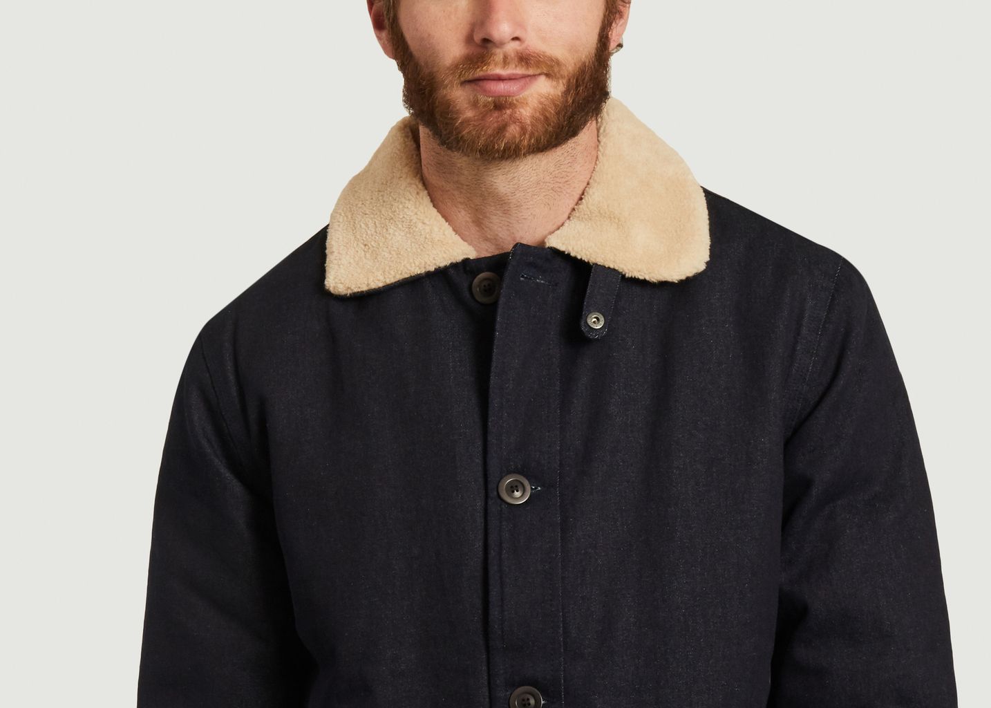 Ernie cotton jacket with faux-fur collar - Olow