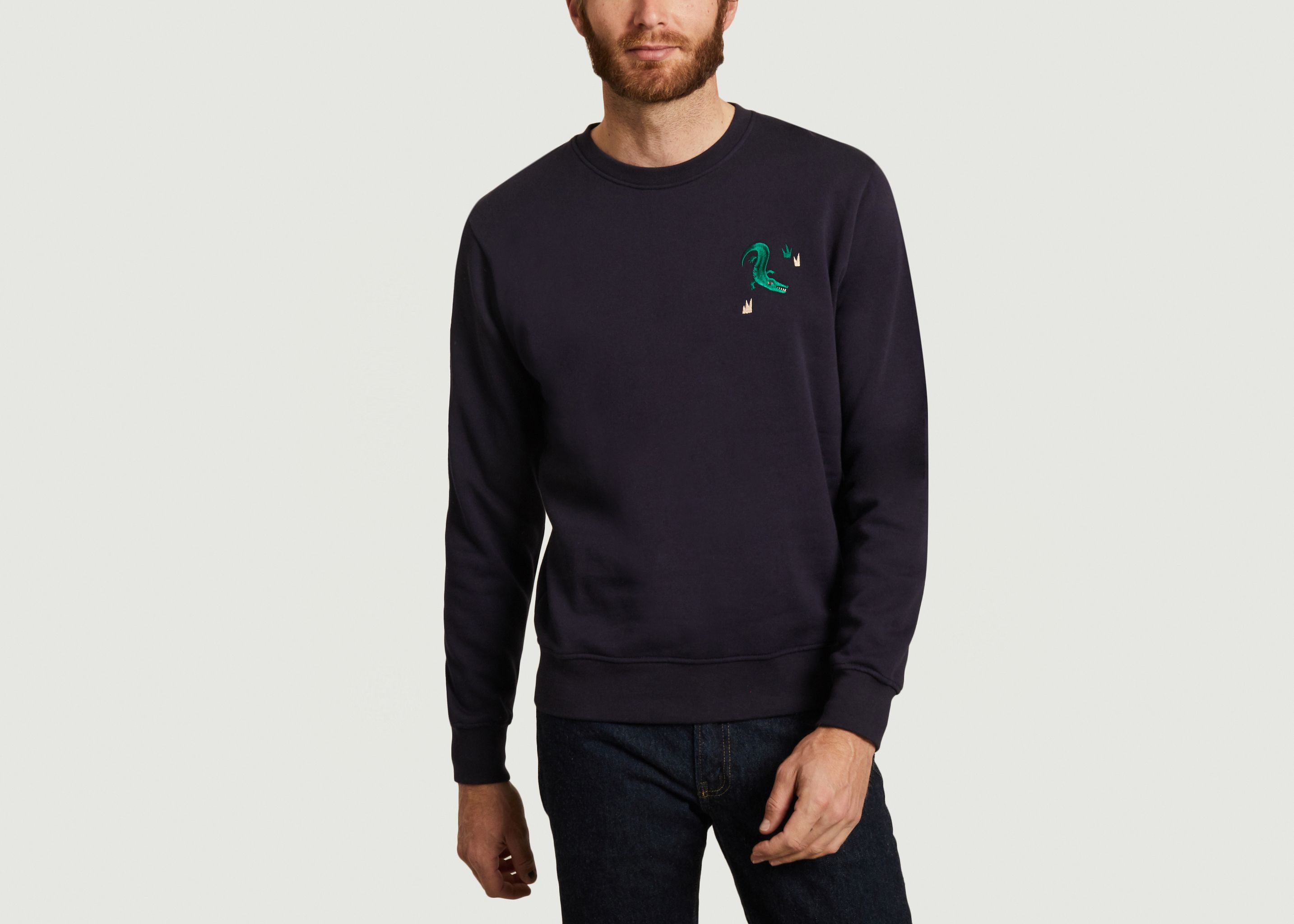 Crococo organic cotton embroidered sweatshirt - Olow