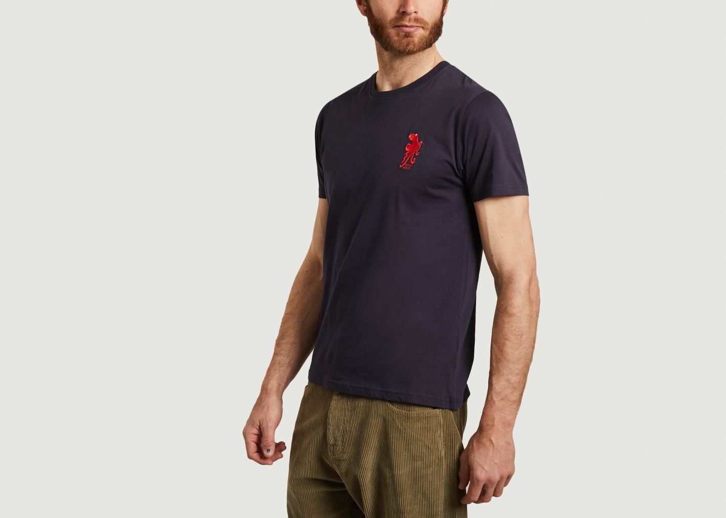 T-shirt en coton bio avec broderie Inktopus - Olow