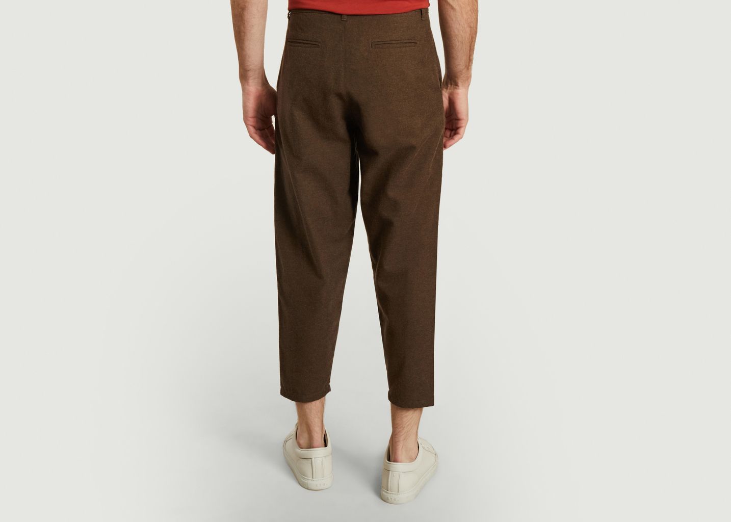 Pantalon en coton et laine 7/8e Swing - Olow