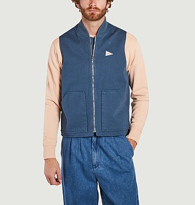 Angus vest in organic cotton and recycled polyester
