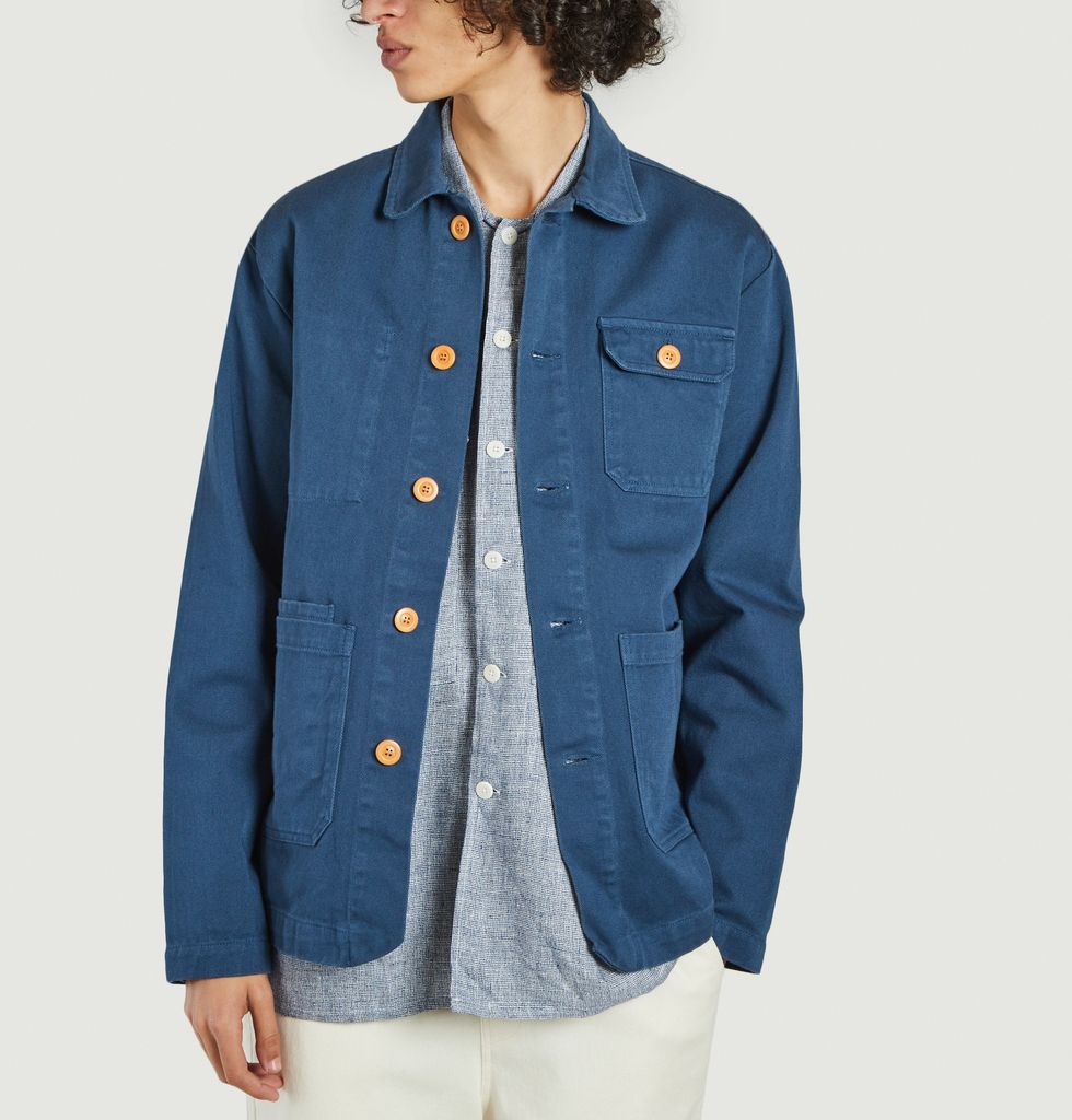 Artisan cotton jacket Blue Olow Paris | L’Exception