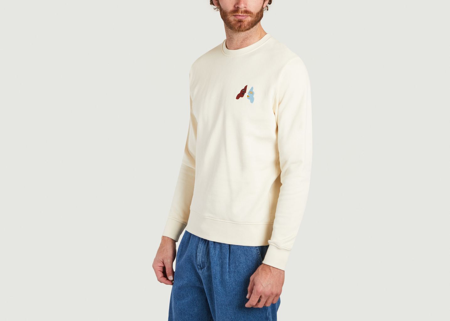 Sweatshirt Romance en coton bio broderie Madi - Olow