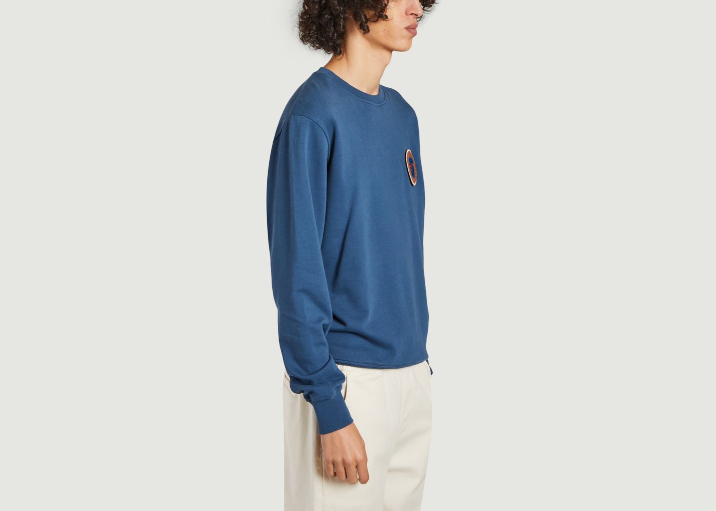 Scratchy Sweatshirt mit 3 bestickten Patches zum Aufkletten - Olow