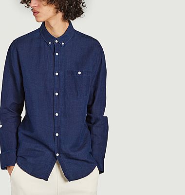 Azur shirt in cotton and linen