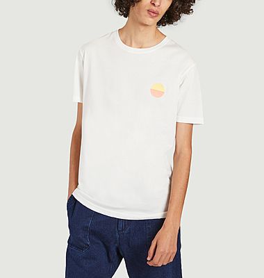  T-Shirt Cabane aus Bio-Baumwolle mit Stickerei und Druck Severine Dietrich