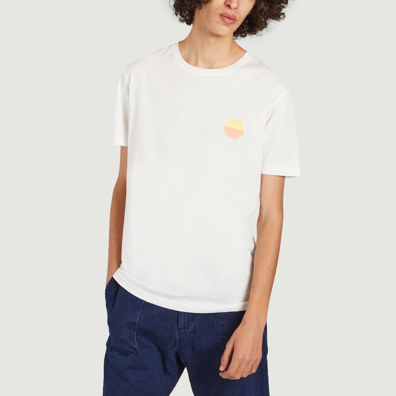  T-shirt Cabane en coton bio broderie et impression Severine Dietrich - Olow