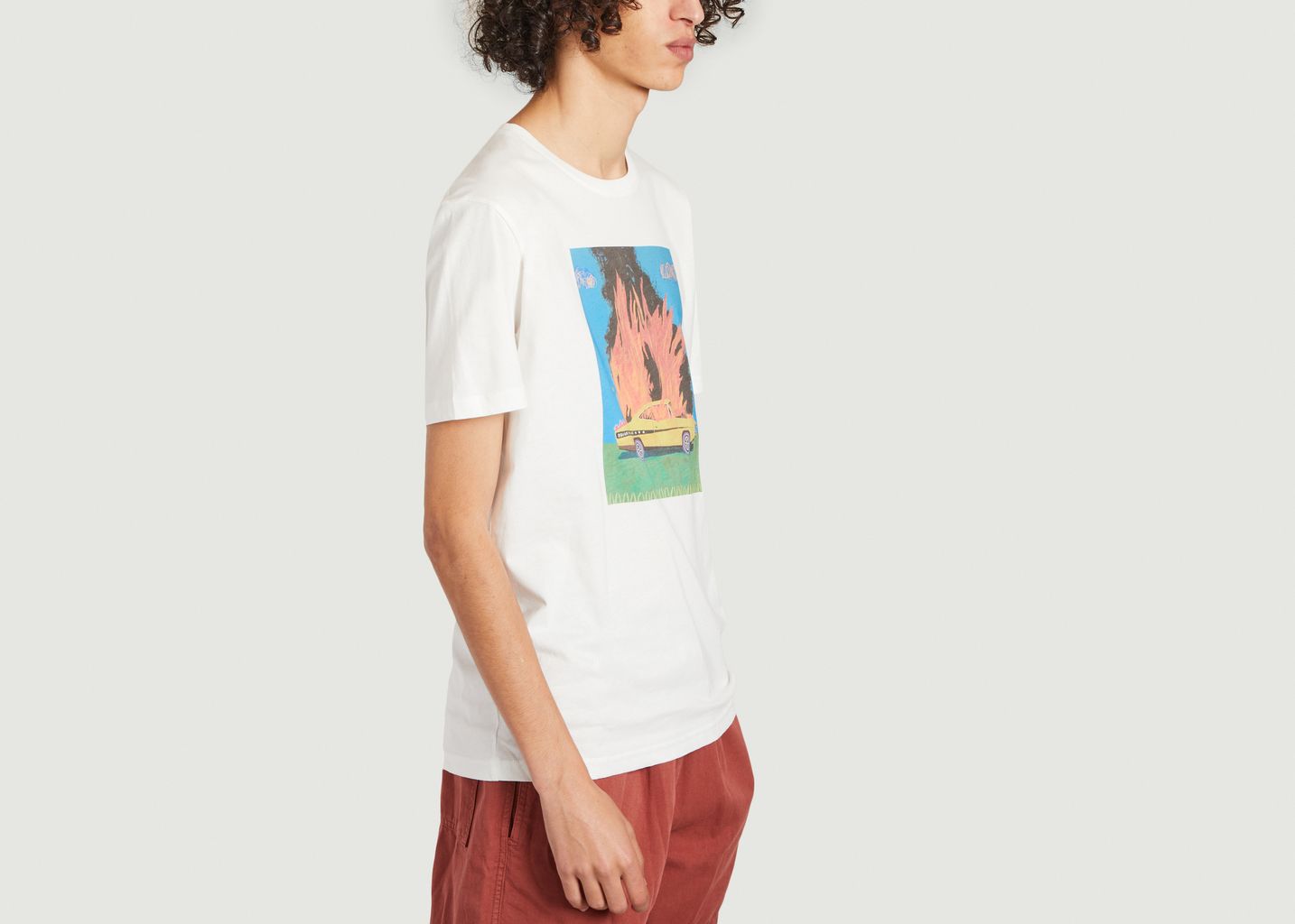 Dream Machine T-shirt in organic cotton with Alan Fears print - Olow