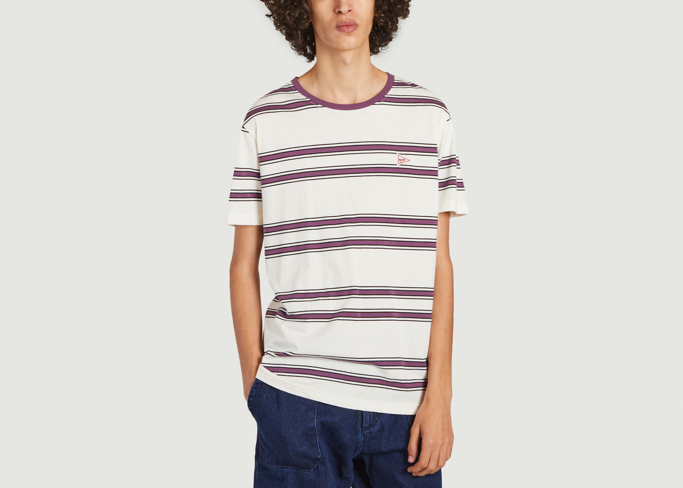 Screech organic cotton striped T-shirt - Olow