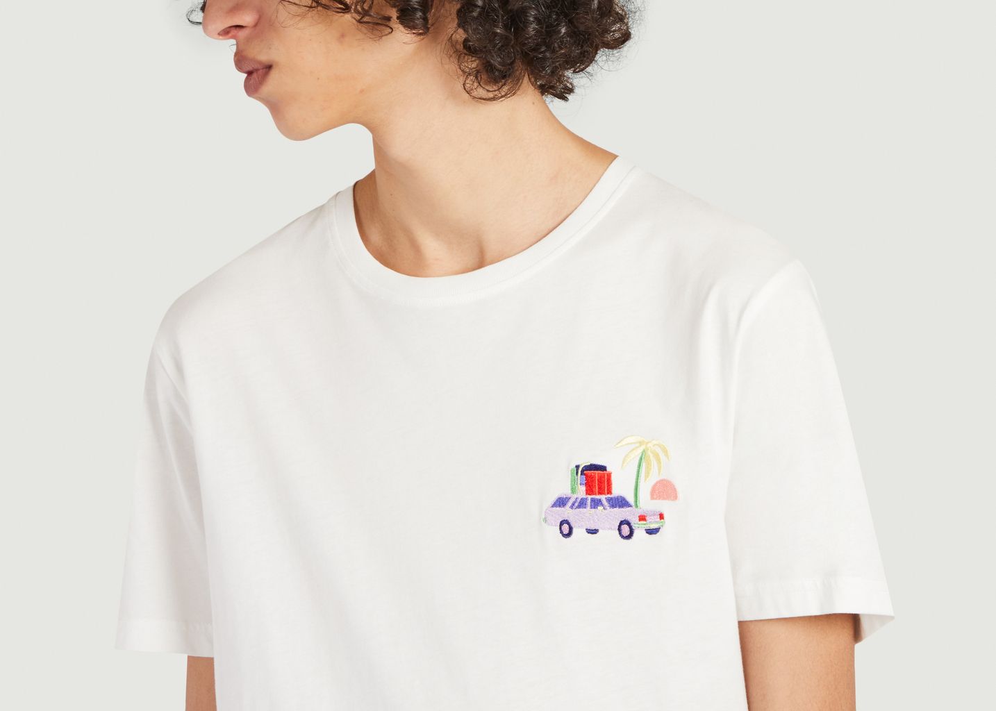 T-Shirt aus Bio-Baumwolle mit Stickerei Tonton du bled x Elsa Martino - Olow