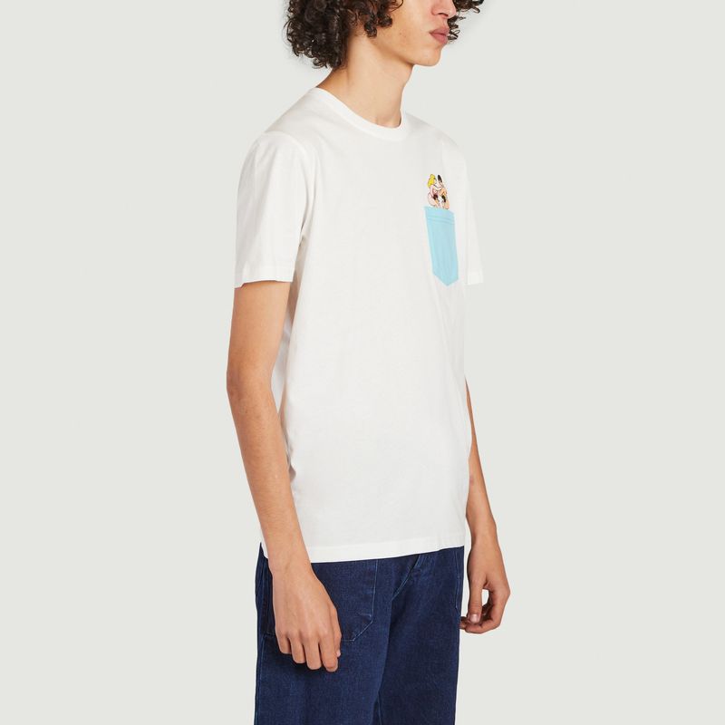 T-shirt en coton bio imprimé Water Battle x Simon Landrein - Olow