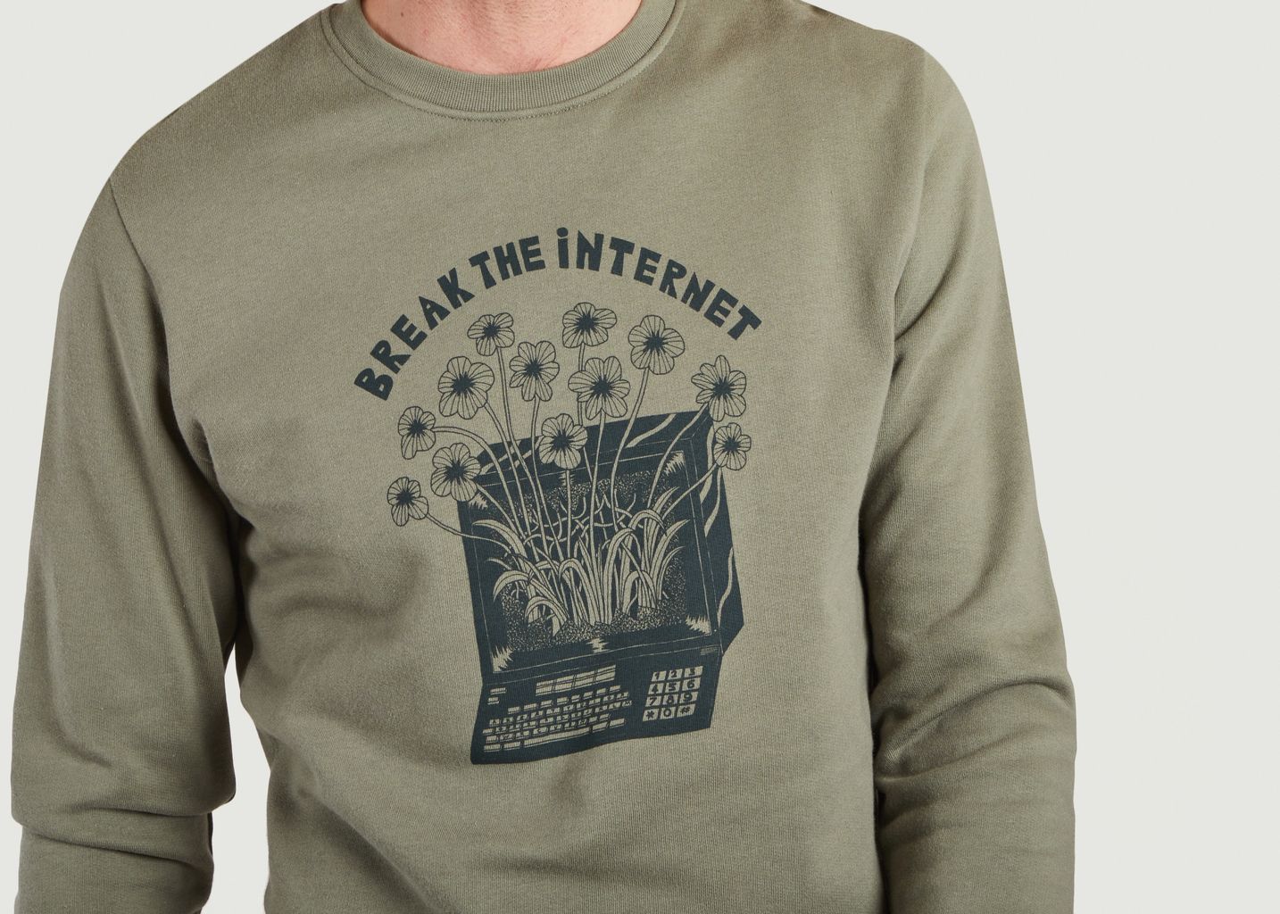 Sweatshirt imprimé Internet Olow x Dans les dents - Olow