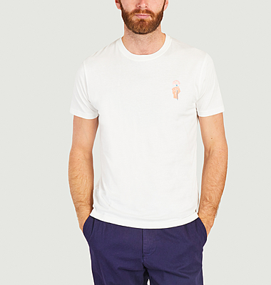 Tshirt avec broderie Flower Power Olow x Rosi Feist
