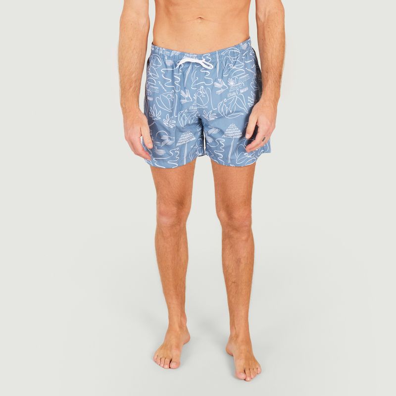 Swim shorts with Baya pattern - Olow