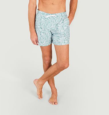 Sumba print swim shorts