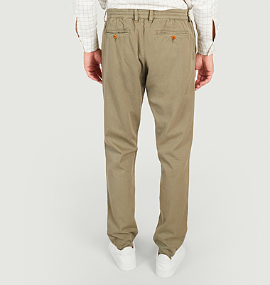 Pantalon chino coupe droite en coton bio