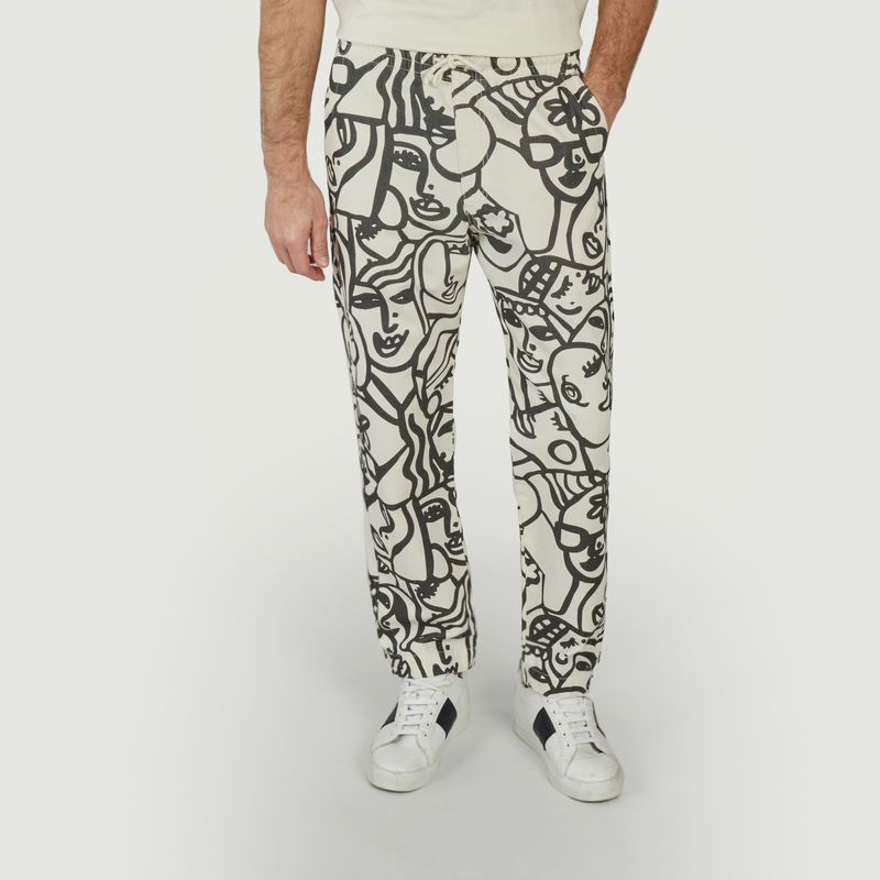 Ovada x Twotma face print pants - Olow