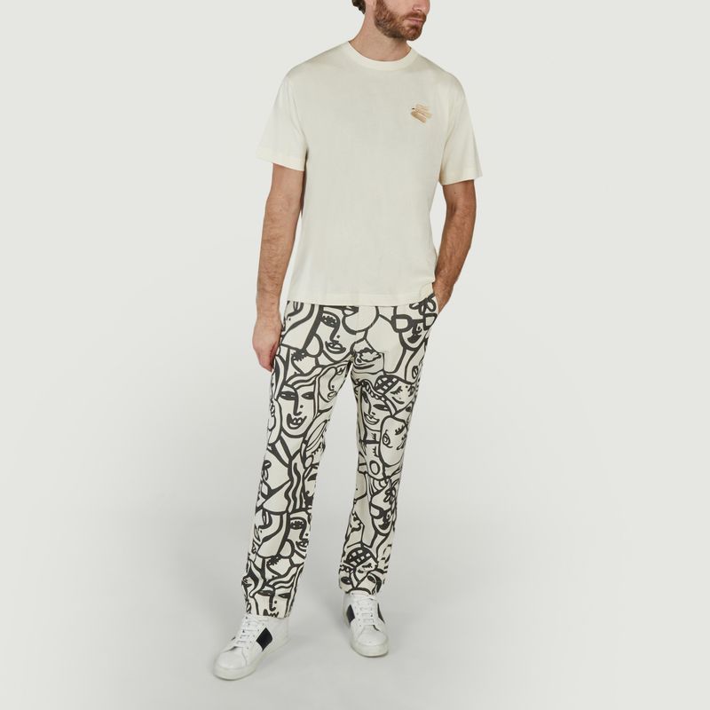 Ovada x Twotma face print pants - Olow